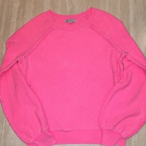 AE Boucle Balloon Sleeve Pullover Sweater